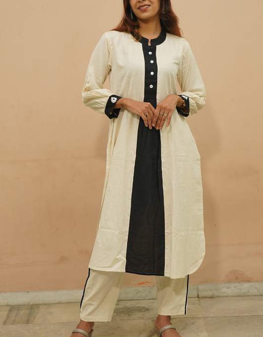 Sustainable Khadi  Kurta Set